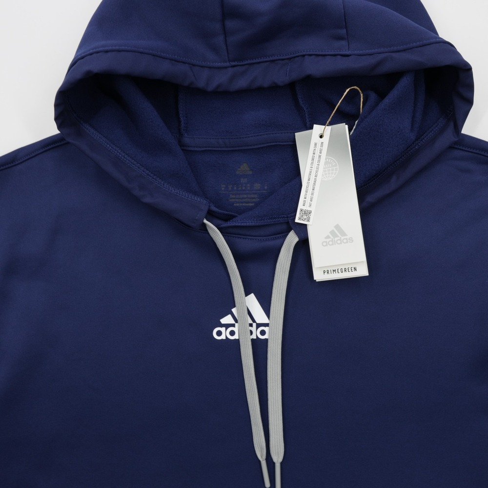 Adidas Men's Kangaroo Pocket Soft Fleece‎ Team Issue Pullover Hoodie Navy Size M - Picture 8 of 9